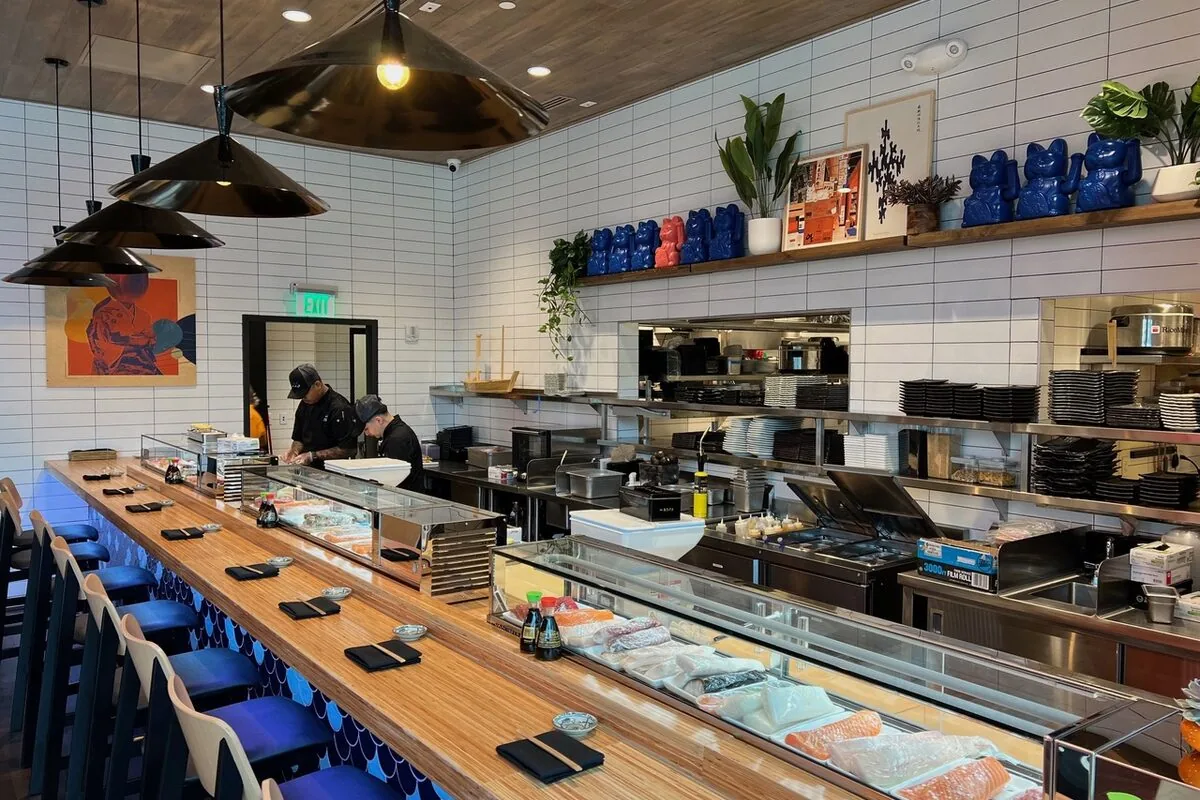 Blue Sushi electrical project by Amprite Electric, photo 3